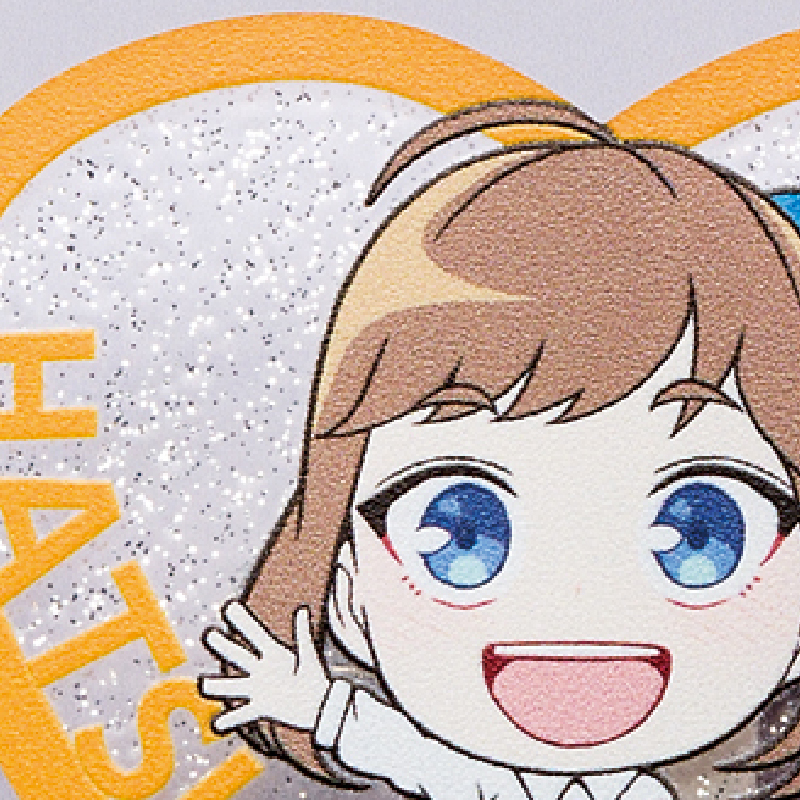 ラメアクリルバッジ 画像