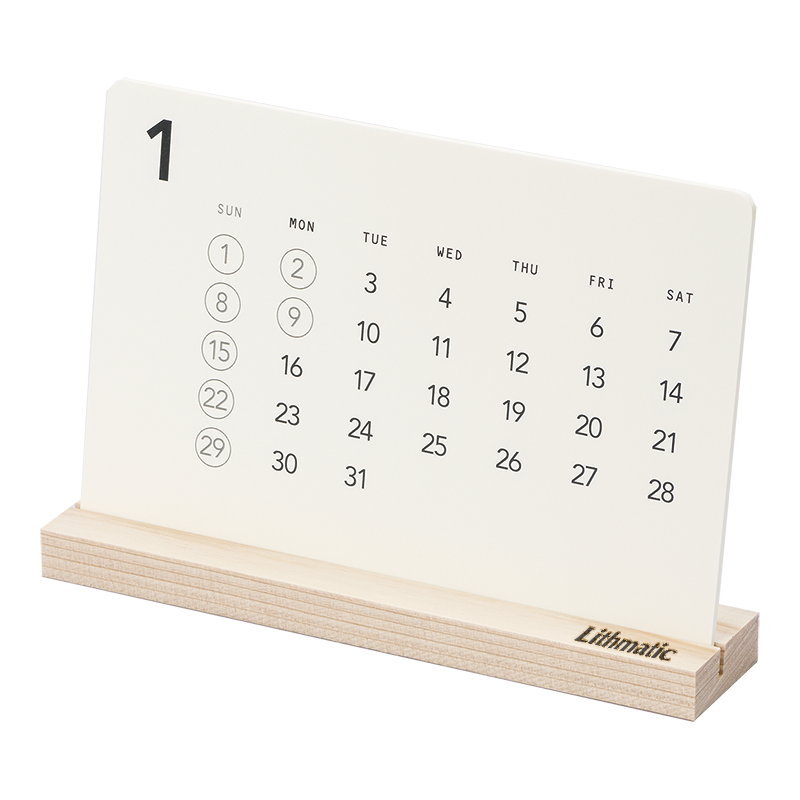 木製卓上カレンダー